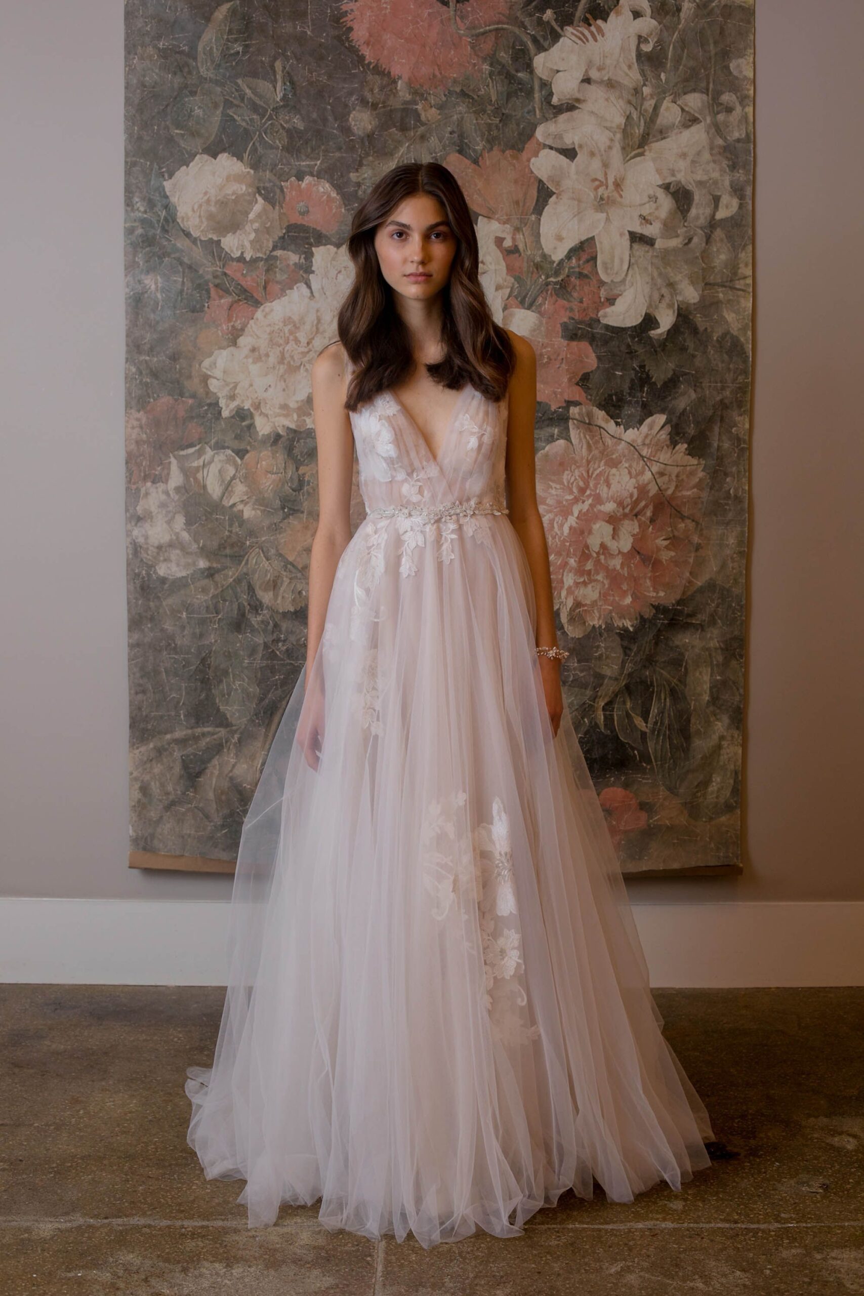 Princess Floral Lace Wedding Dress Ideas