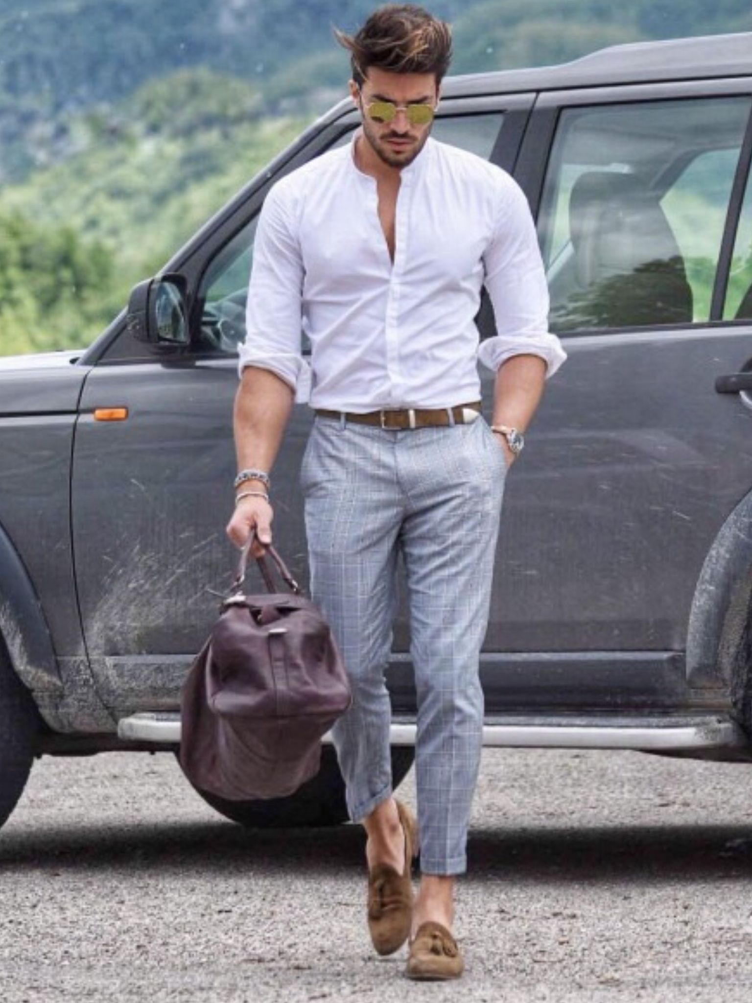 Grey Dress Pants With White Shirt References