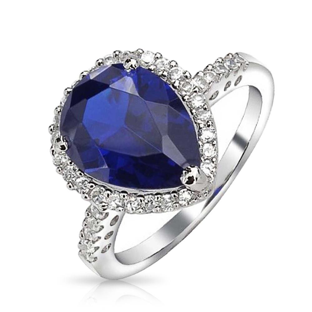 Blue Sapphire Wedding Ring 2021