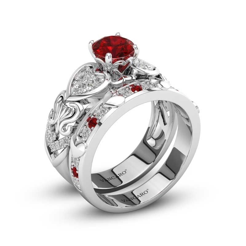Garnet Wedding Ring Designs Ideas