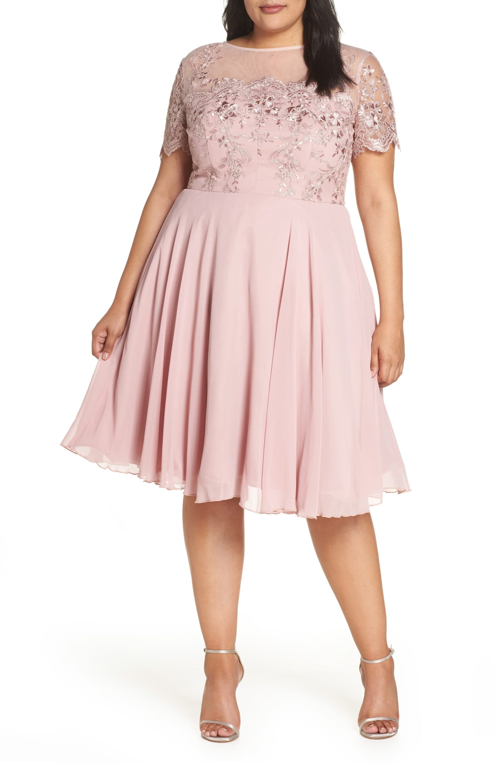Pink Wedding Guest Dress Plus Size Ideas
