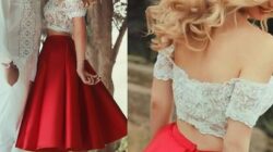 Red Floral 2 Piece Outfit