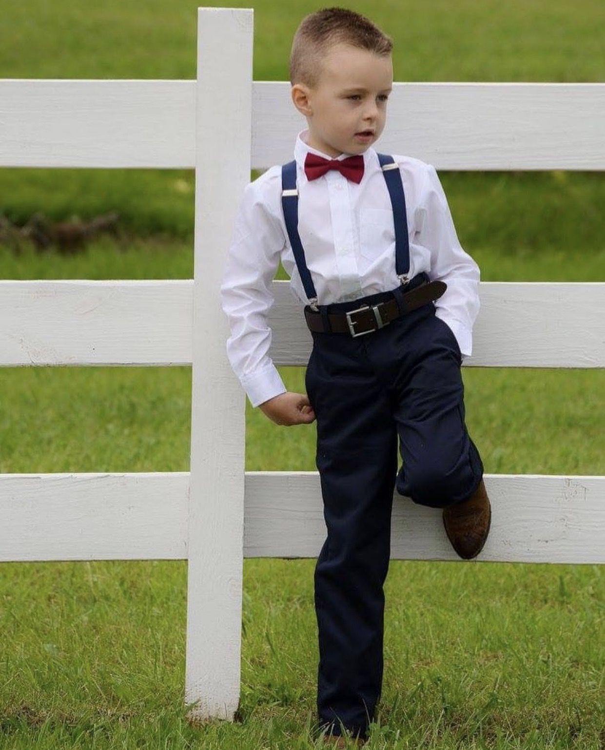 Ring Bearer Suits With Suspenders