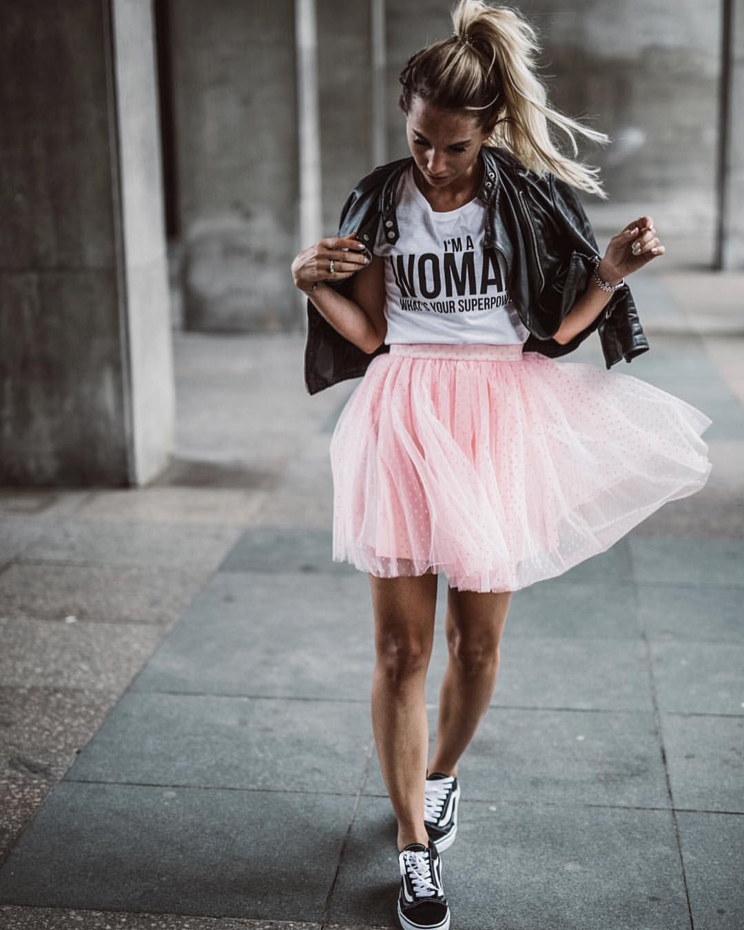Tulle Skirt Outfit With Sneakers