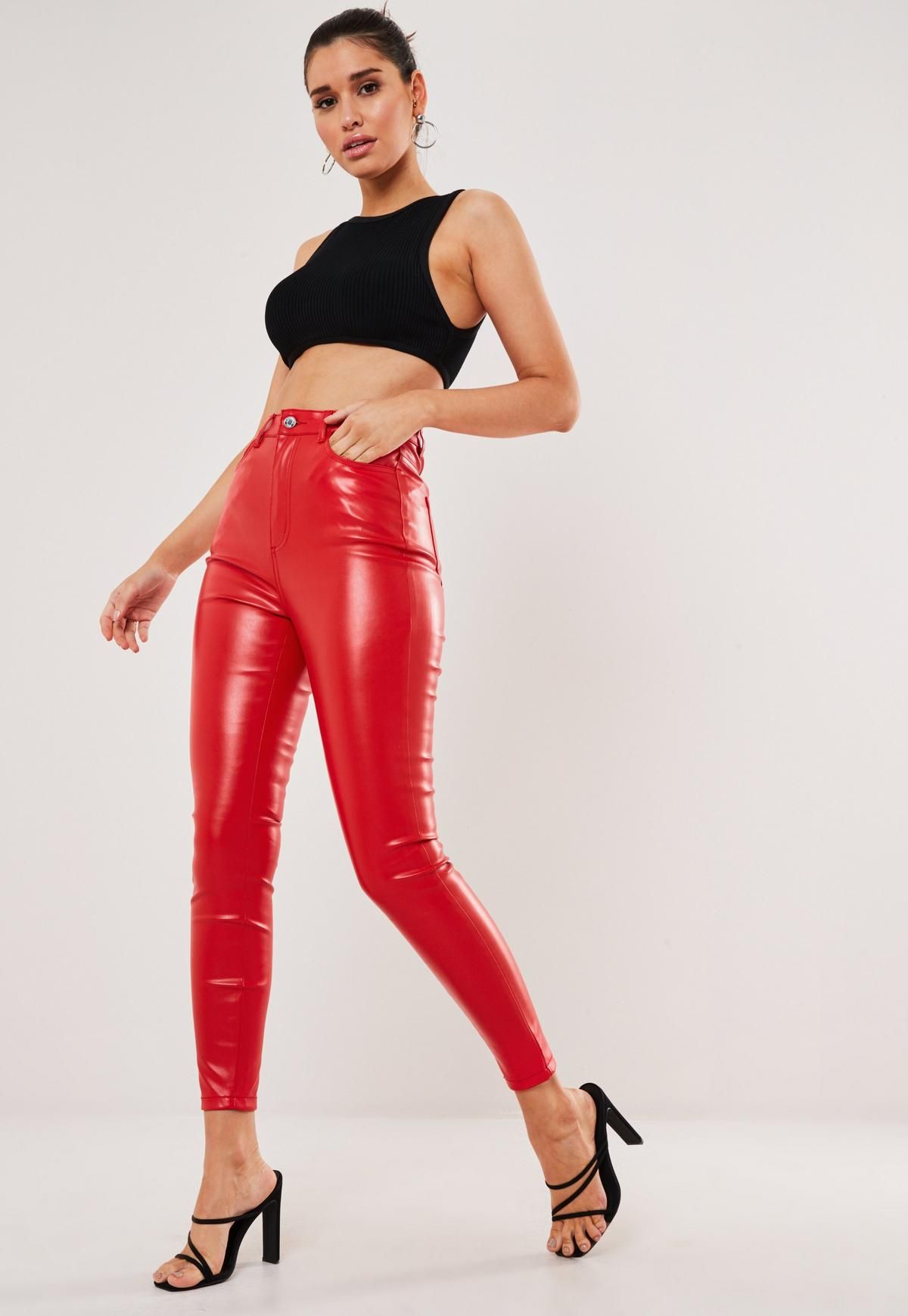 Red Pants Outfit Women's
