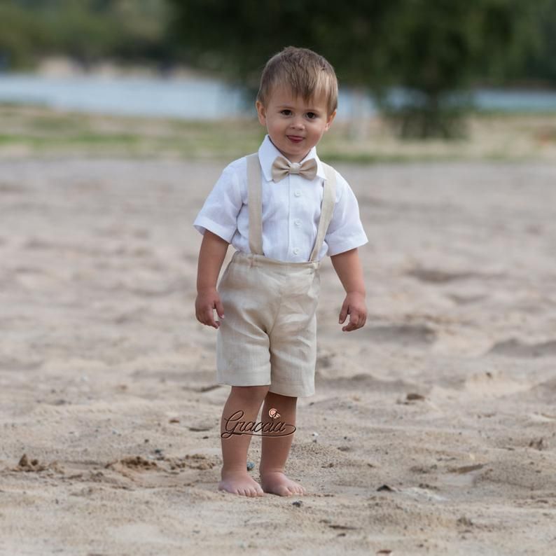 Baby Boy Beach Portrait Outfit